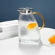 thumbnail image 4 of Hervidor de Agua Fría de Vidrio 1400ml Jarra Resistente al Calor de Borosilicato, Diseño Escarchado Poligonal, Pico Vertedor de Precisión, Seguro para Lavavajillas, 4 of 6