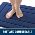 thumbnail image 6 of Buganda Door Mat for Inside, Absorbs Moisture and Low Profile Doormat Outdoor, Dirt Trapper Rugs for Entryway, 24"x36", Navy Blue, 6 of 8