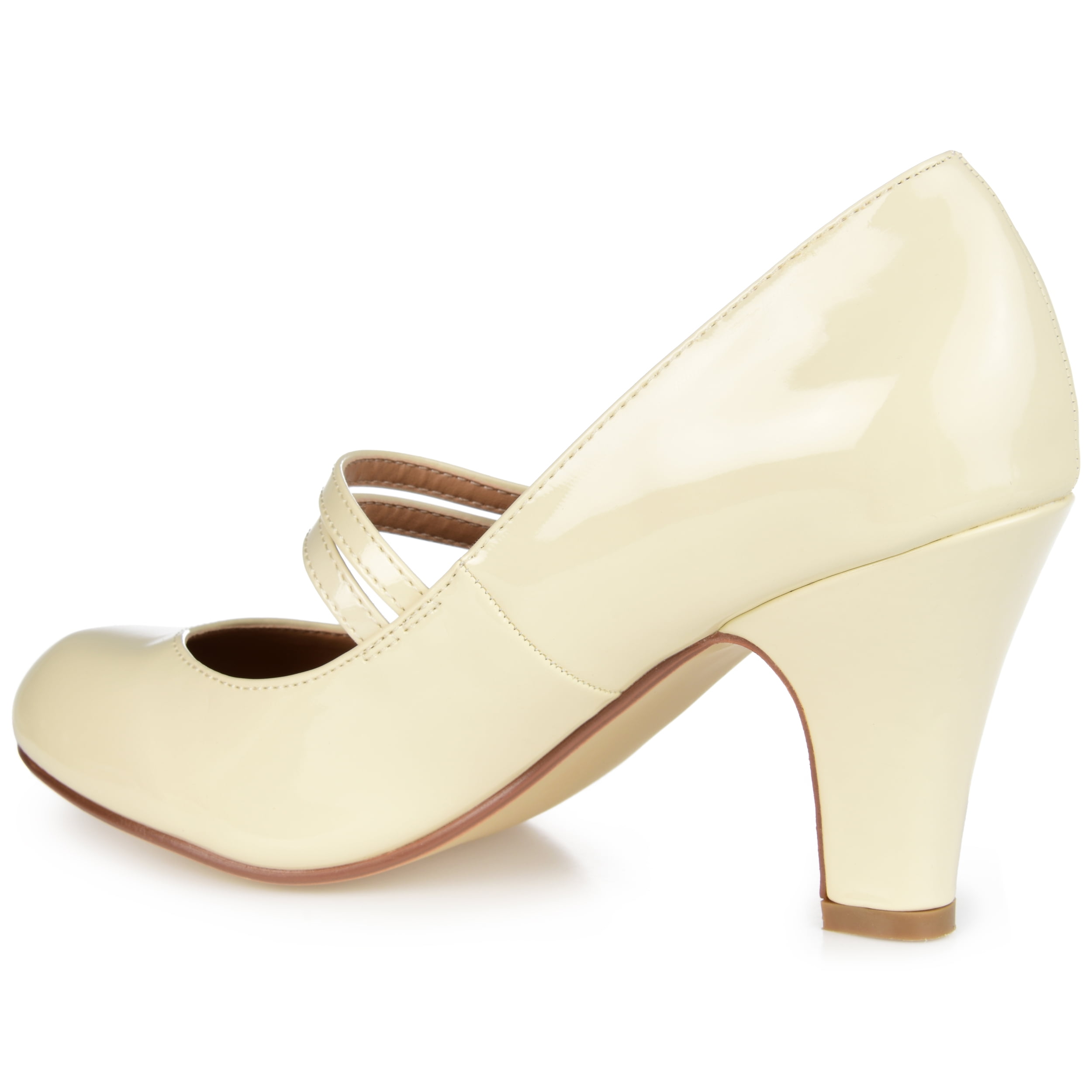 Journee Womens Wendy-09 Round Toe High Block Heel Pumps