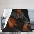 thumbnail image 2 of Ultra Soft Throw Blanket Flannel Dwight Music Yoakam Theme Light Weight Warm Blanket for Living Room/Bedroom 40"X30", 2 of 6