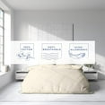 thumbnail image 4 of Homi Drapes 100% Egyptian Cotton 3 Piece Duvet Cover Set - Breathable All Season Comforter Cover with Zipper Closure & Corner Ties Sateen Weave (Ivory, Queen), 4 of 4