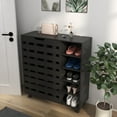 thumbnail image 2 of HOMCOM Shoe Storage Cabinet with 5-tier Cupboard and 5 Open Shelves, 2 of 10