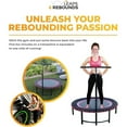 thumbnail image 5 of LEAPS & REBOUNDS 48" Adjusting Stability Bar & 48" Fitness Trampoline, Gray, 5 of 12