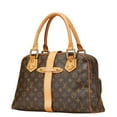 thumbnail image 2 of Pre-Owned Louis Vuitton Monogram Manhattan GM Handbag/Boston Bag M40025 Brown Leather... (Good), 2 of 17