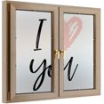 thumbnail image 2 of Pink Window Decals for Glass Windows, Decorative Window Film Vinyl Window Decorative Window Film (W) 17.7In X (H) 23.6In (L+R,2Pcs), 2 of 7