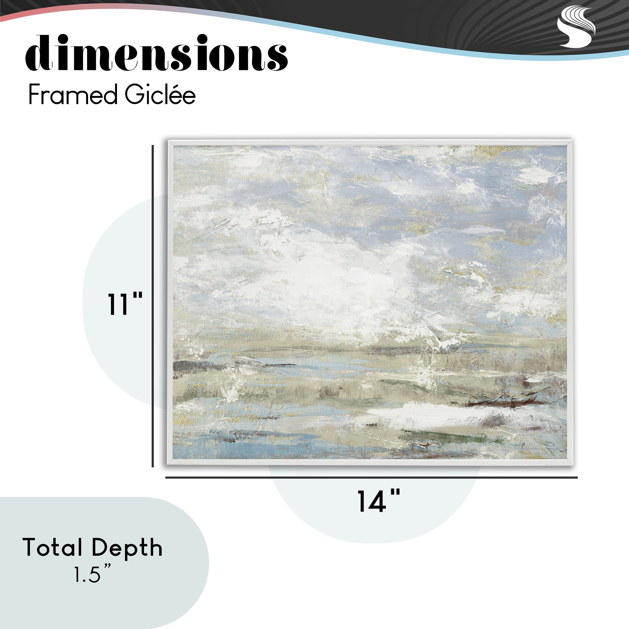 Stupell Industries Morning Mood Impression White Framed Giclee Art, design by Lanie Loreth