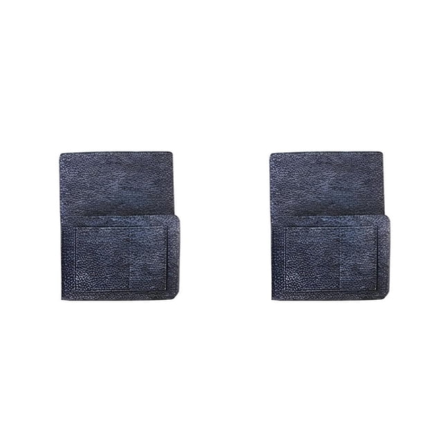 Matsuzay Fieltro organizador de almacenamiento de cabecera teléfono bolsa colgante de gran apertura sofá colchón bolsa lateral sala de estar Gris oscuro 2piezas
