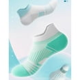 thumbnail image 2 of 3 Pairs Cushioned Sport Ankle Socks with Arch Support Breathable Stretch Mesh Knit Athletic Low-Cut Design - 3 pcs-4, 2 of 6