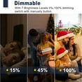 thumbnail image 6 of Greencycle 6 PCS Dimmer Switch, No Neutral Wire Required, Single Pole/3-Way, Compatible with Dimmable LED/CFL/Incandescent, UL Listed, White with Wall Plate, 6 of 8
