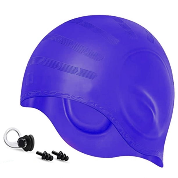 Gorro De Natación Gorro De Natación De Silicona Elástica Gorros De Natación De Diseño Ergonómico 3D Con Tapones Para Los Oídos Y Clip Para La Nariz Scienceny AP008155-03