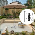 thumbnail image 2 of tredstone Base de Parasol Support Tube Remplacement Parasol Acier pour Docks Balcon Extérieur, 2 of 9
