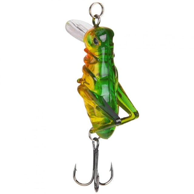 Peahefy 5Pcs Cricket Bait Insect Fish Lure Set with Treble Hook Fishing Tackle, Bait,Insect Fishing Bait