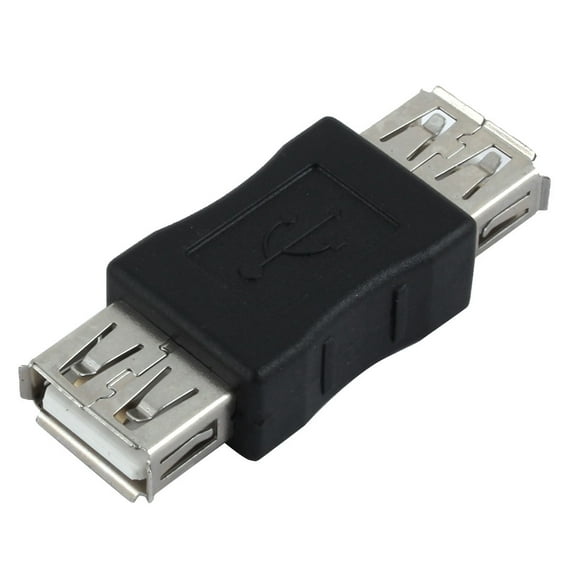 Dual Ports Female to Female USB 2.0 Plug Converter Adapter