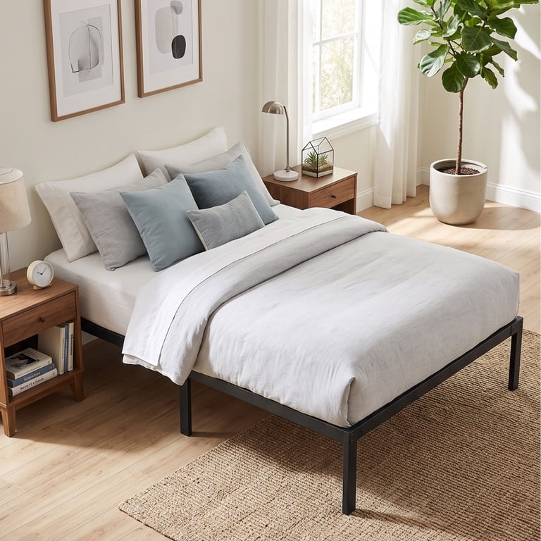 ZUNMOS Queen Metal Platform Bed, 1200 Lbs Capacity photo 2