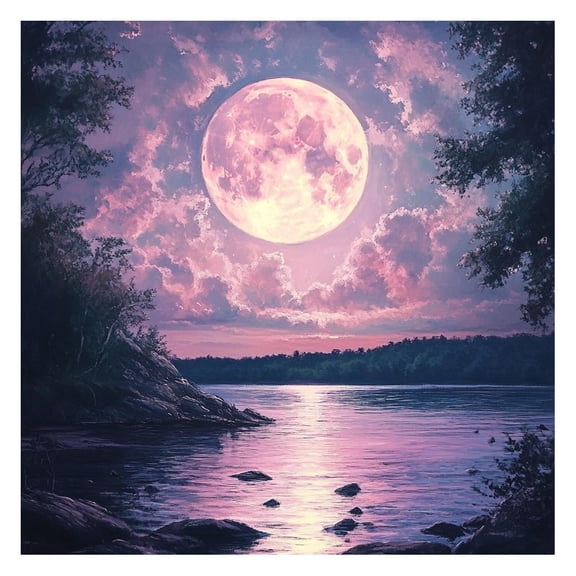 Dreamy Landscape Diamond Art Kits for Adults – Full Drill DIY Canvas Painting Kit, 11.70" x 15.60"