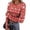 Deep Red, variant on Christmas Underscrub for Women Crew Neck Long Sleeve Top Slim Fitted Cute Xmas Pullover for Festive Holiday,Gray(M)