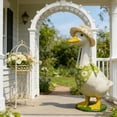 thumbnail image 5 of Porch Goose Outfit Set for 23 Inch Decorative Goose Figurine Includes Sun Hat and Triangle Scarf Suitable for Outdoor Holiday Display, 5 of 7
