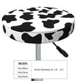 thumbnail image 4 of Kll Milk Cow Round Bar Chair Cushion Cover 14 Inch,Bar Stool Protector With Elastic, Soft Washable, 4 of 7