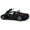 Officially Licensed BMW i8 Authentic w/Open Doors RC Vehicles Scale 1:14 by Rastar (Black)