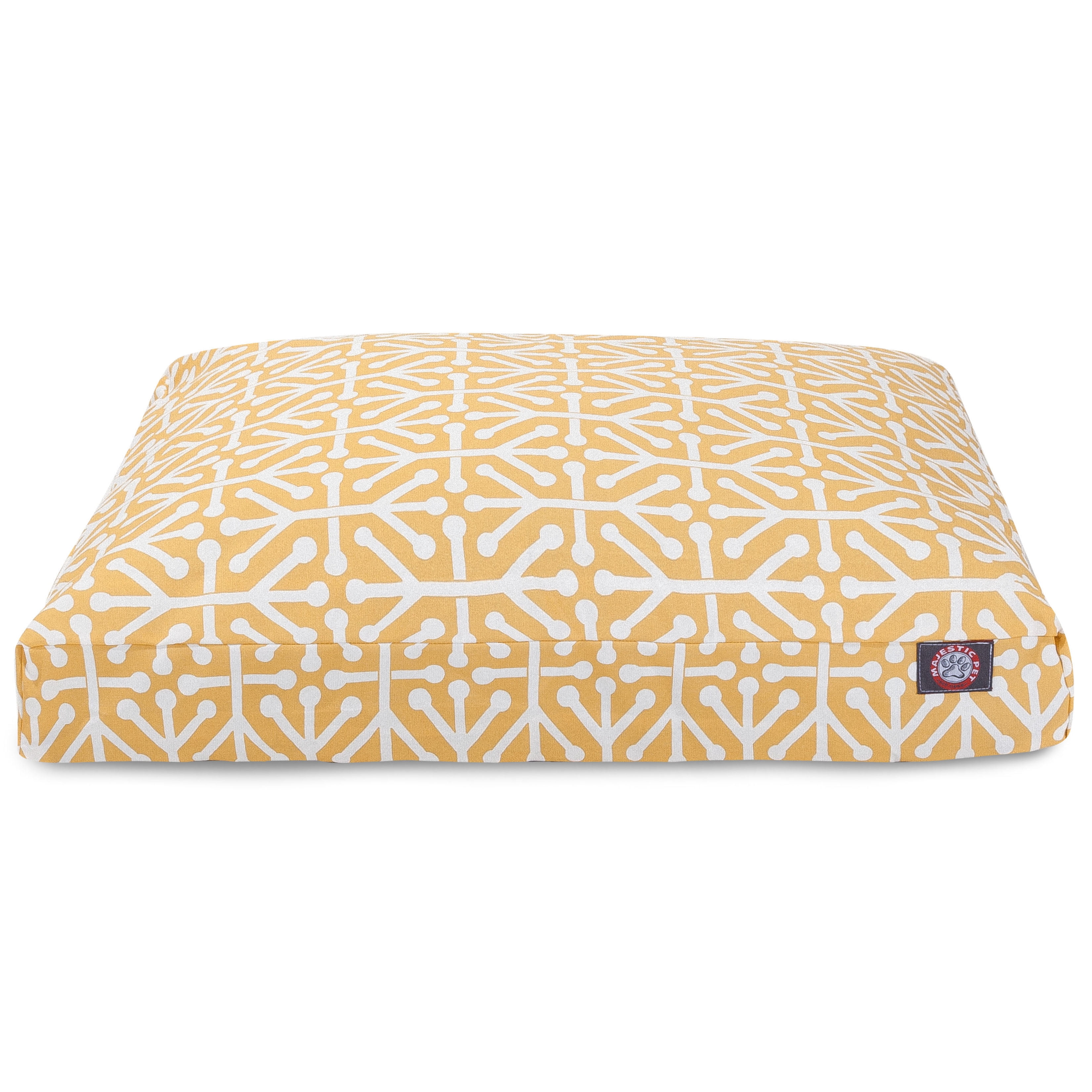 Majestic Pet | Aruba Rectangle Pet Bed For Dogs, Removable Cover, Citrus, Small