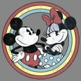 thumbnail image 2 of Boy's Mickey & Friends Mickey and Minnie Retro Circle  Performance Graphic Tee Charcoal Heather Large, 2 of 4
