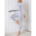 thumbnail image 3 of Alove Women Thermal Suit Airtight Flexible Top and Bottom Warm Set Winter Breathable Warm Base layer Set, 3 of 5