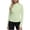 Mint Green, variant on Womens Shirts Long Sleeve Dressy Casual Trendy Clothes Top Solid Color Crew Neck Loose Fit Zip-Front Cinched Waist UPF Sun Protection Jacket Top Orange ,XXXL