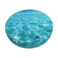 thumbnail image 2 of Round Bar Stool Seat Covers, Crystal Clear Ocean Waves Elastic Round Chair Cover Stool Seat Slipcover Bar Stool Cushions Round Pad for 12-14 inch, 2 of 7