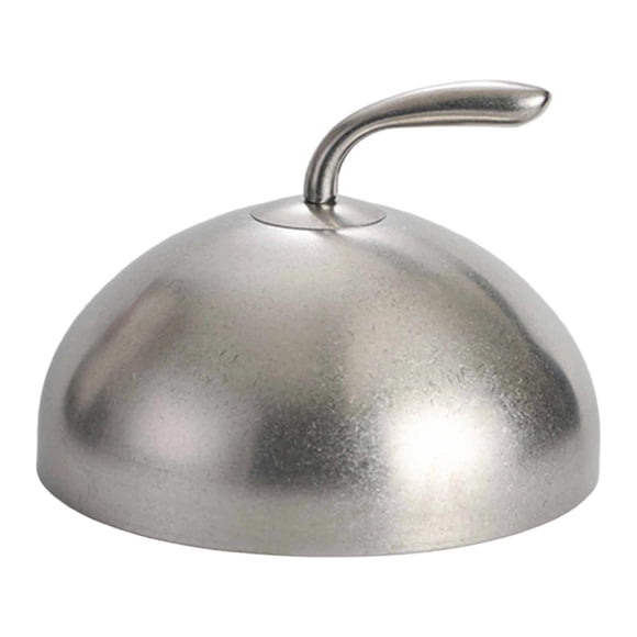 Tapa para plato de servir con forma de cúpula de acero inoxidable, accesorio para plancha, cubierta para rociar. Retro de 28 cm