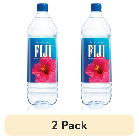 (2 pack) FIJI Natural Artesian Bottled Water 1.5 Liters / 50.7 fl oz (Single Bottle) -100% Natural Electrolytes