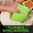 thumbnail image 6 of Clearance! Aminojy Dough Scraper Bowl Spatula & Scraper Flexible Plastic Multipurpose Kitchen Cutter Tool Food Scrappers for Bread Dough Baking Cake Fondant Icing 2Pc Bench Scraper Kitchen, 6 of 6