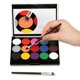 thumbnail image 3 of Bandeja de maquillaje con 15 colores, 2 rotuladores y 4 plantillas. Set de pintura facial infantil., 3 of 5