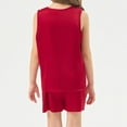 thumbnail image 3 of Elegant Girls Sleepwear And Robe Set For Summer Kids 5-14 Satin Feel Tank Top Shorts Outfit Cozy Home Loungewear Idea, 3 of 5