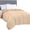 Beige, variant on Utopia Bedding Comforter Twin Size 64 x 88 Inches, All Season Duvet Insert, Down Alternative Box Stitched Bed Comforter with Corner Tabs, Machine Washable