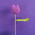 thumbnail image 2 of Handwoven Yarn Tulip Bouquet: Vibrant,Low-Maintenance Home Decoration!, 2 of 12