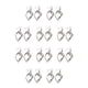 thumbnail image 3 of Jumpingount 1 par de pendientes colgantes, joyería femenina, suministro a juego, regalos para amigas, decoraciones clásicas para mujer, plata 10piezas, 3 of 6