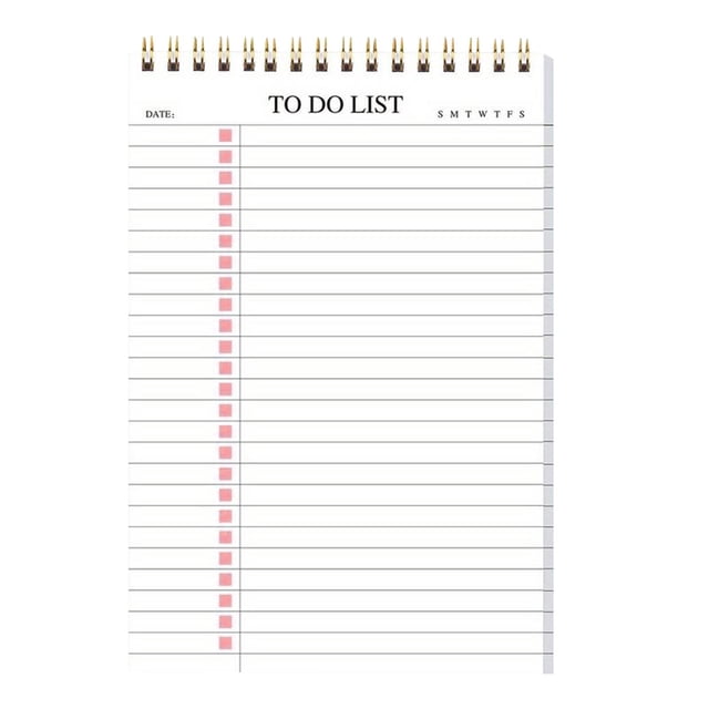To Do List Notepad Bound Daily Hourly Schedule Task Planning Tear Off Calendar Notepad for Home and School Writing Notebook Journal Notebook,Spiral Notebook,Hardcover Notebook,Lined Notebook,Blank No