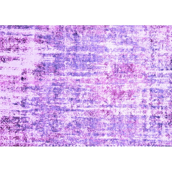 Ahgly Company Indoor Rectangle Oriental Purple Industrial Area Rugs, 2' x 5'