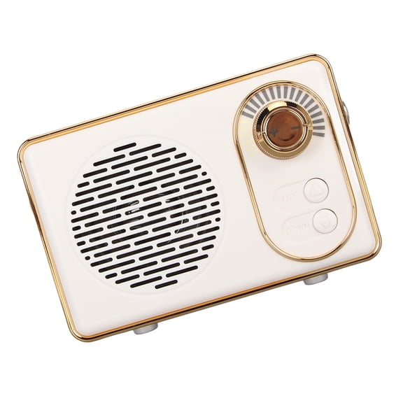 Haut-parleur Bluetooth5.0 Rétro, Mini Haut-Parleur Bluetooth5.0 Vintage avec Carte Mémoire, Haut-Parleur Portable Rechargeable par USB pour Camping, Fête, Cadeau