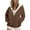 Coffee, variant on USSUMA Womens Hoodies Zip Up Sherpa Lined Fleece Warm Jackets Cute Zip Up Sweatshirt Hooded Cardigan Winter Coats With Pocket 50% Off Clear