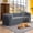 Gray, variant on 83" Cloud Boneless Couch for Living Room – 3-Seater Corduroy Sofa with Fixed-Shape Frame, Single Sleeper Sofa Bed, No Assembly Required, Memory Foam & Springs, Space-Saving Design, Orange