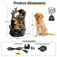thumbnail image 5 of Squirrel Outdoor Water Fountain with LED Lights Resin Garden Waterfall Fountain with Pump Multi Tier Tree Stump Design Patio Yard Porch Decor, 5 of 9