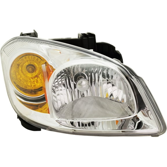 Headlight Compatible with CHEVROLET COBALT 2005-2010 RH Assembly Halogen Clear Lens with Bracket