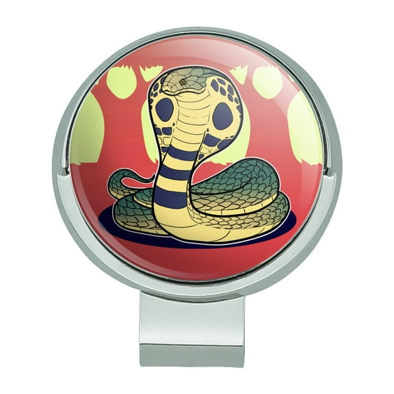 Cobra Snake Golf Hat Clip With Magnetic Ball Marker