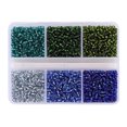 thumbnail image 1 of 720 Pcs 6 Styles Perles de Rocaille en Verre 3 mm, Perles de Rocaille en Verre Rondes Perles Poney Mini Entretoise Perles en Vrac pour Bricolage Artisanat Bracelet Collier,03, 1 of 6