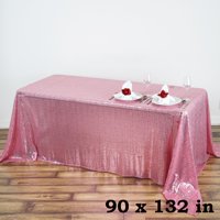 BalsaCircle 90" x 132" Sequin Rectangular Tablecloth for Party Wedding Reception Catering Dining Home Table... by BalsaCircle