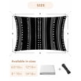 thumbnail image 6 of Sun Shade Sail 14x18Ft Boho Style Geometric Stripe Triangle Pattern Black Uv Block Sunshade Canopy Outdoor Shade Cover Rectangle Shade Cloth For Patio Garden Yard Deck Pergola, 6 of 6