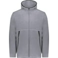 thumbnail image 2 of Augusta Sportswear B29634133 Eco Revive Polar Fleece Hooded Full-Zip Jacket, Graphite - Small, 2 of 7