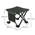 thumbnail image 3 of Advancent Sillas plegables duraderas para senderismo y pesca. Sillas plegables, cómodas, ligeras y compactas. carpas negro Tamaño pequeño, 3 of 6