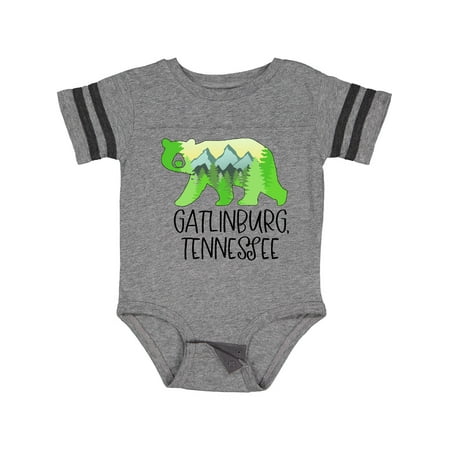 

Inktastic Gatlinburg Tennessee- Mountains and Bear Shape Gift Baby Boy or Baby Girl Bodysuit